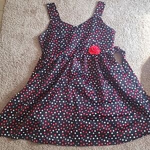 Cute kids poke a dot dress